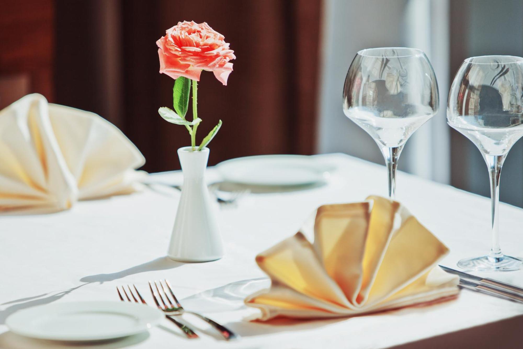 Mirotel Resort And Spa Truskavets Exterior photo A table set for fine dining